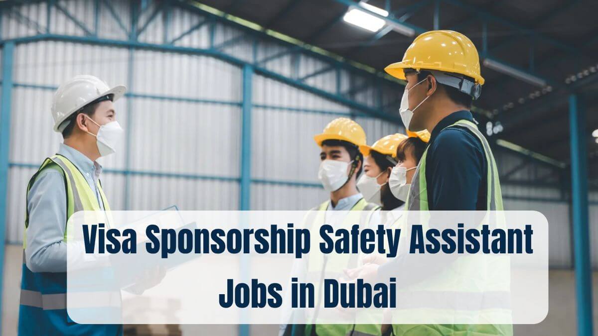 Visa Sponsorship Safety Assistant Jobs in Dubai
