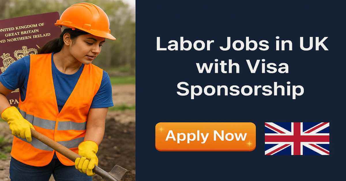 Labor Jobs in UK with Visa Sponsorship