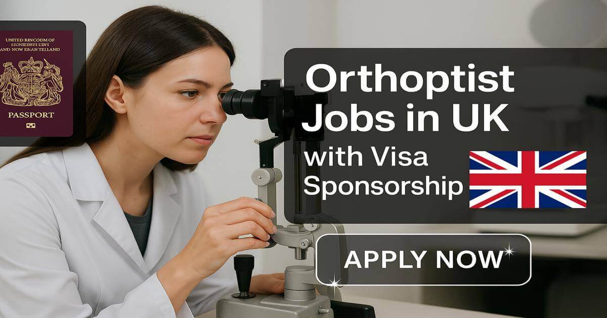 Orthoptist Jobs in UK with Visa Sponsorship
