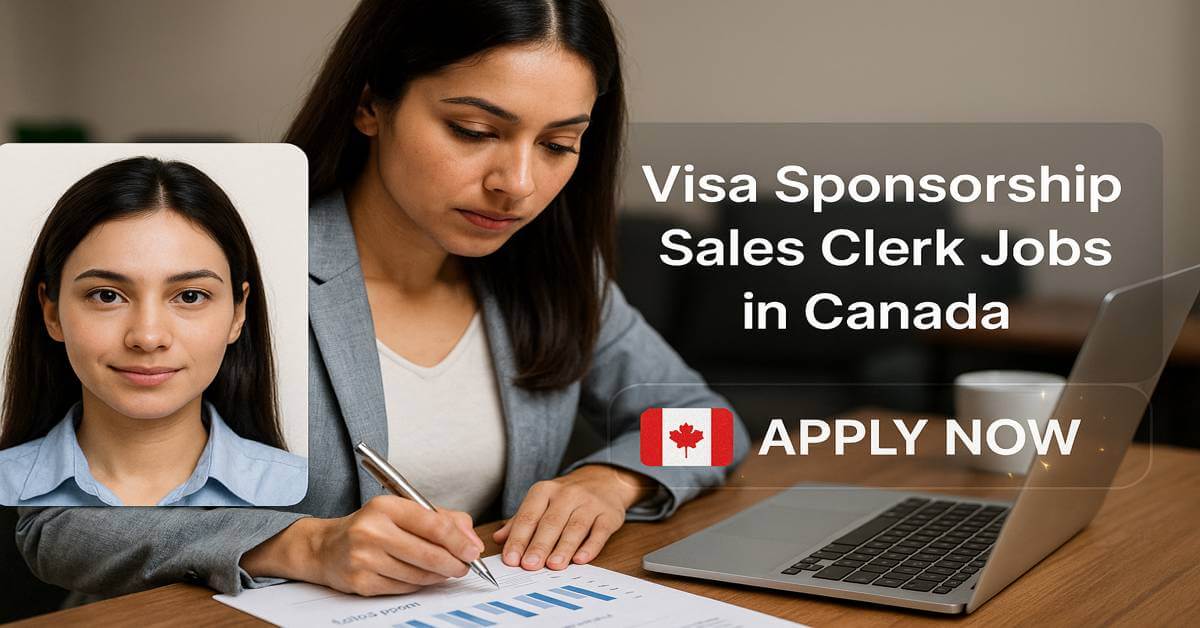 Visa Sponsorship Sales Clerk Jobs in Canada