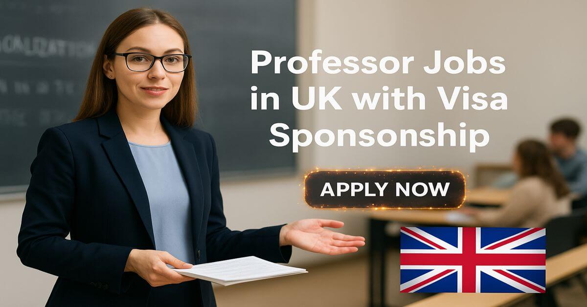 Professor Jobs in UK with Visa Sponsorship