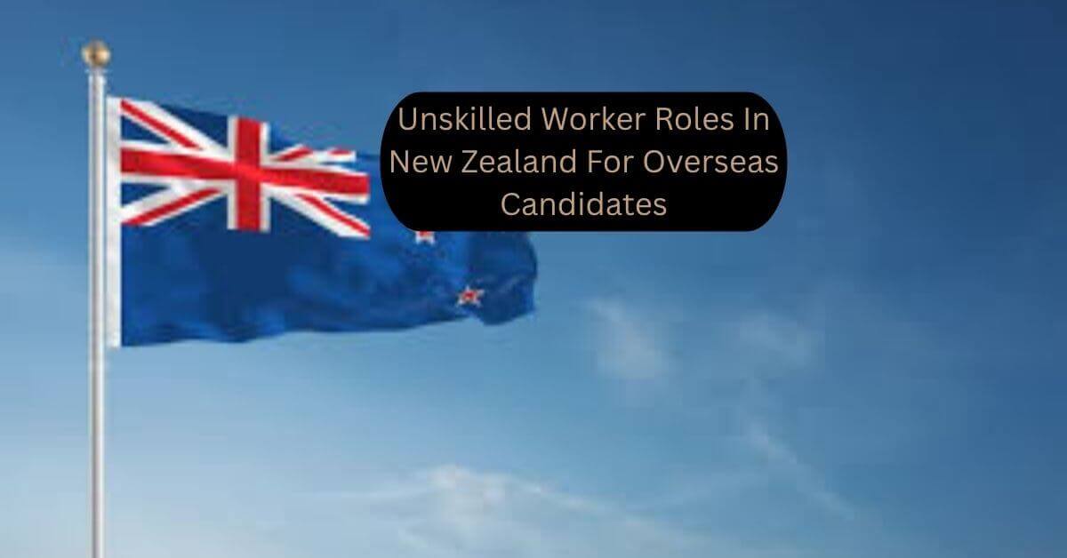 Unskilled Worker Roles In New Zealand For Overseas Candidates