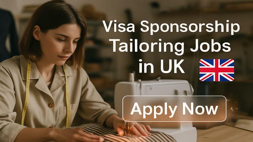 Visa Sponsorship Tailoring Jobs in UK
