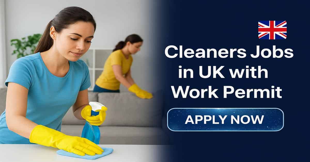 Cleaners Jobs in UK with Work Permit