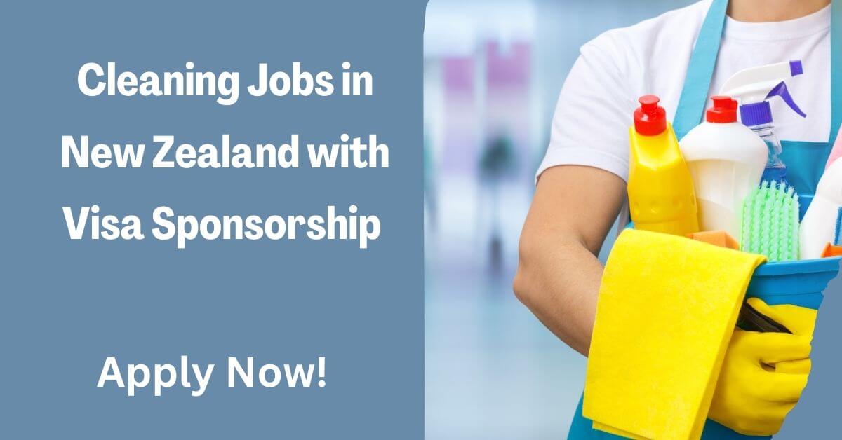 Cleaning Jobs in New Zealand with Visa Sponsorship