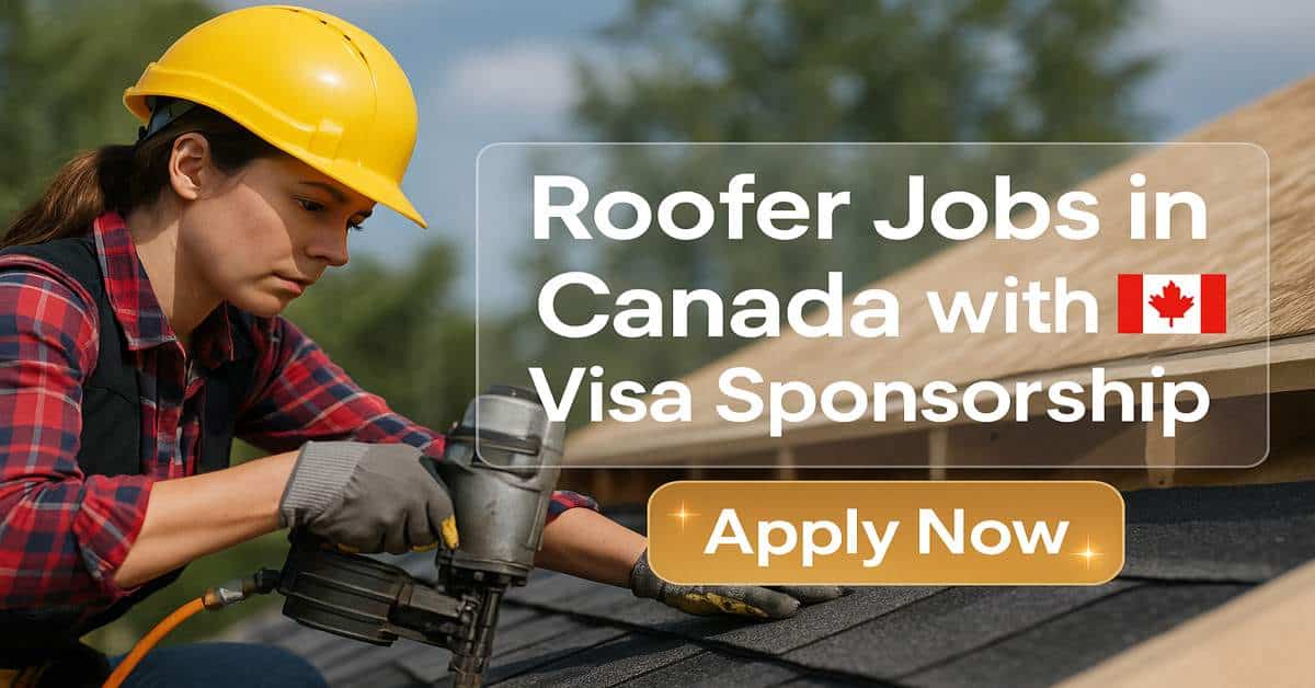 Roofer Jobs in Canada with Visa Sponsorship