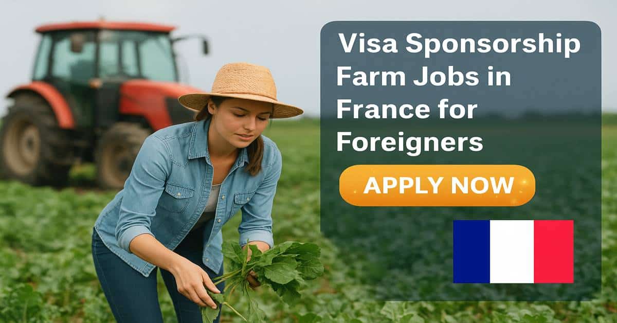 Visa Sponsorship Farm Jobs in France for Foreigners