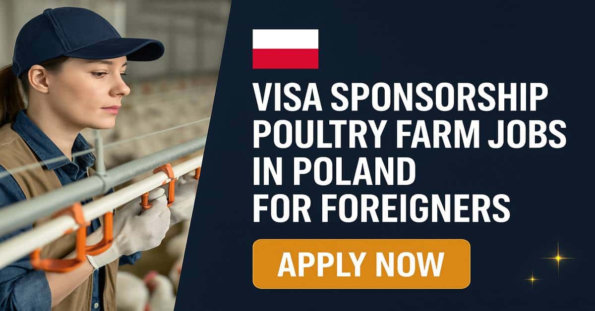 Visa Sponsorship Poultry Farm Jobs in Poland for Foreigners
