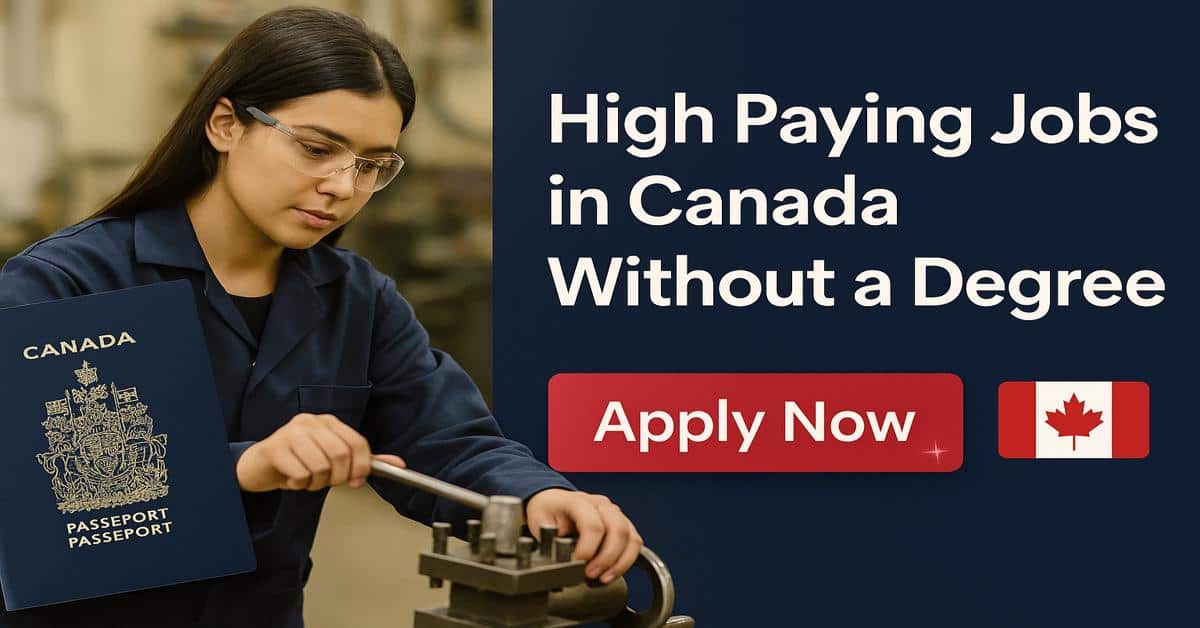 High Paying Jobs in Canada Without a Degree