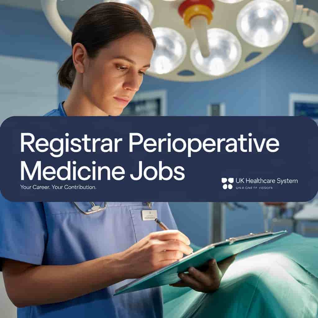 Registrar Perioperative Medicine Jobs in UK